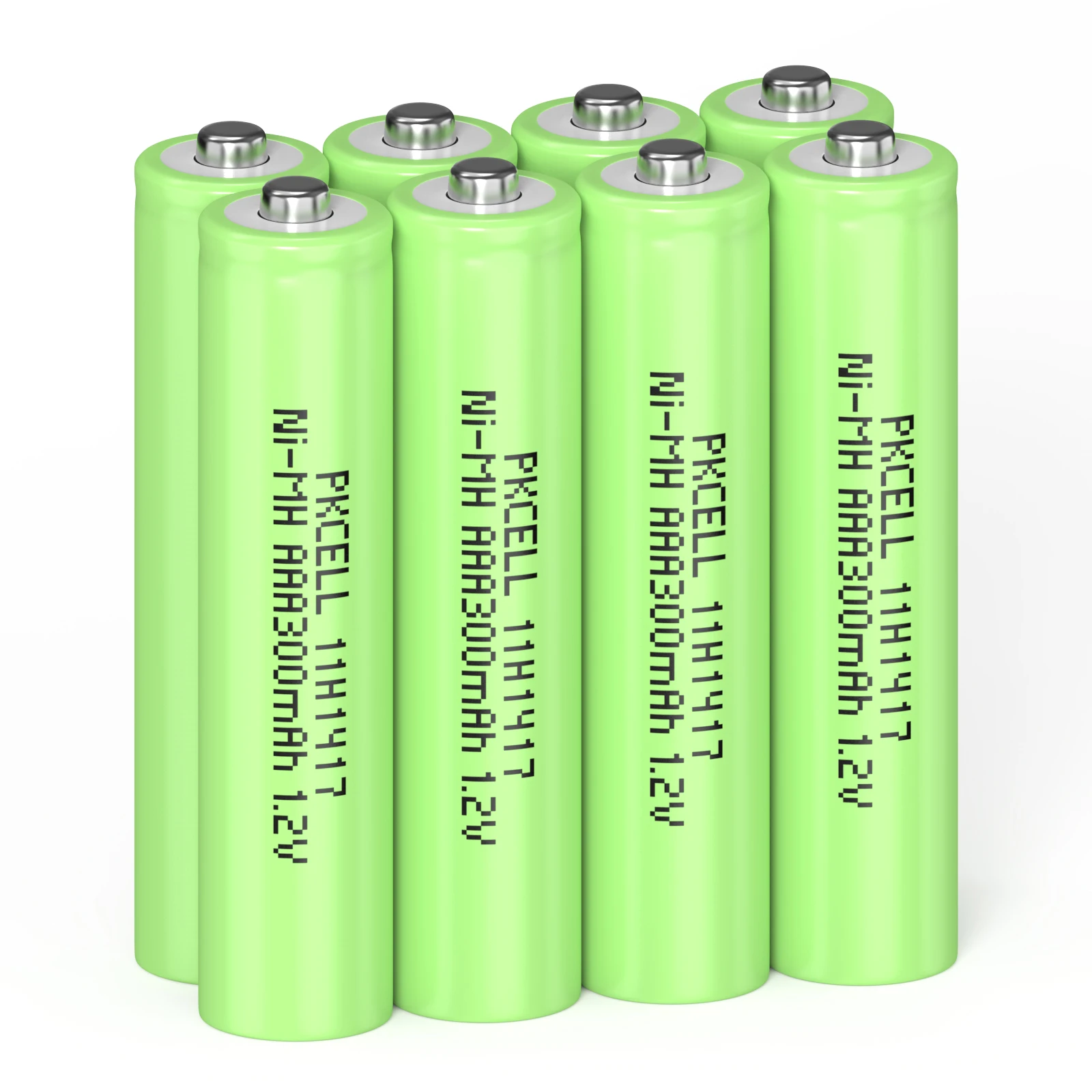 8/12PC PKCELL NIMH AAA 300mAh 1.2 V Rechargeable Batteries AAA Button Top Indurstry Batteries For Garden Solar Light