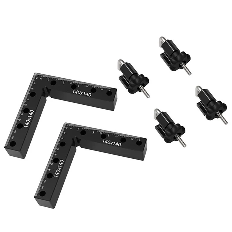 

ABYO 90-градусная линейка, прямоугольная деревообрабатывающая квадратная 90-градусная угловая линейка, плотник из алюминиевого сплава, квадратный инструмент, профессиональный