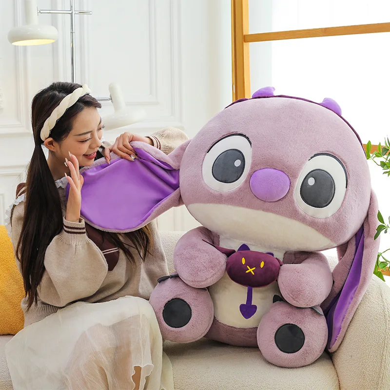 85cm Big Size Anime Transformed Devil Stitch Stuffed Plushies Cartoon Pillow Doll Room Decoration Soft Plush Toys Children Gift