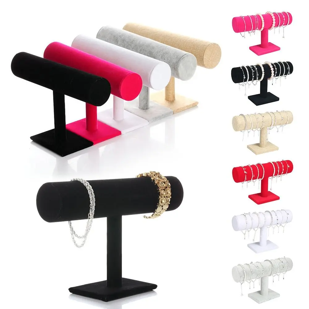 Velvet Upright Bangle Stand Jewelry Stand Jewelry Organizer Watch Holder Bracelet Display Rack