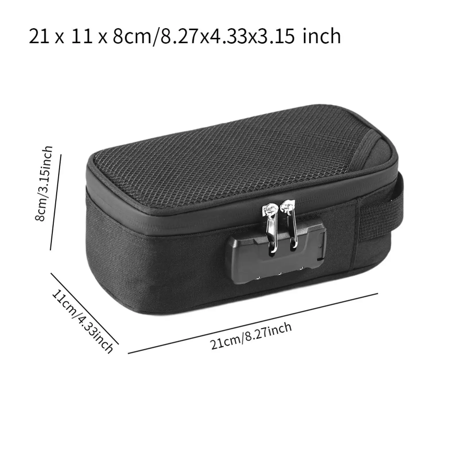 Smell Proof Bag with Slots Containers Pouch Odour Proof Storage Case Smell Proof Case for Festival Outdoor Men Women Party Gift