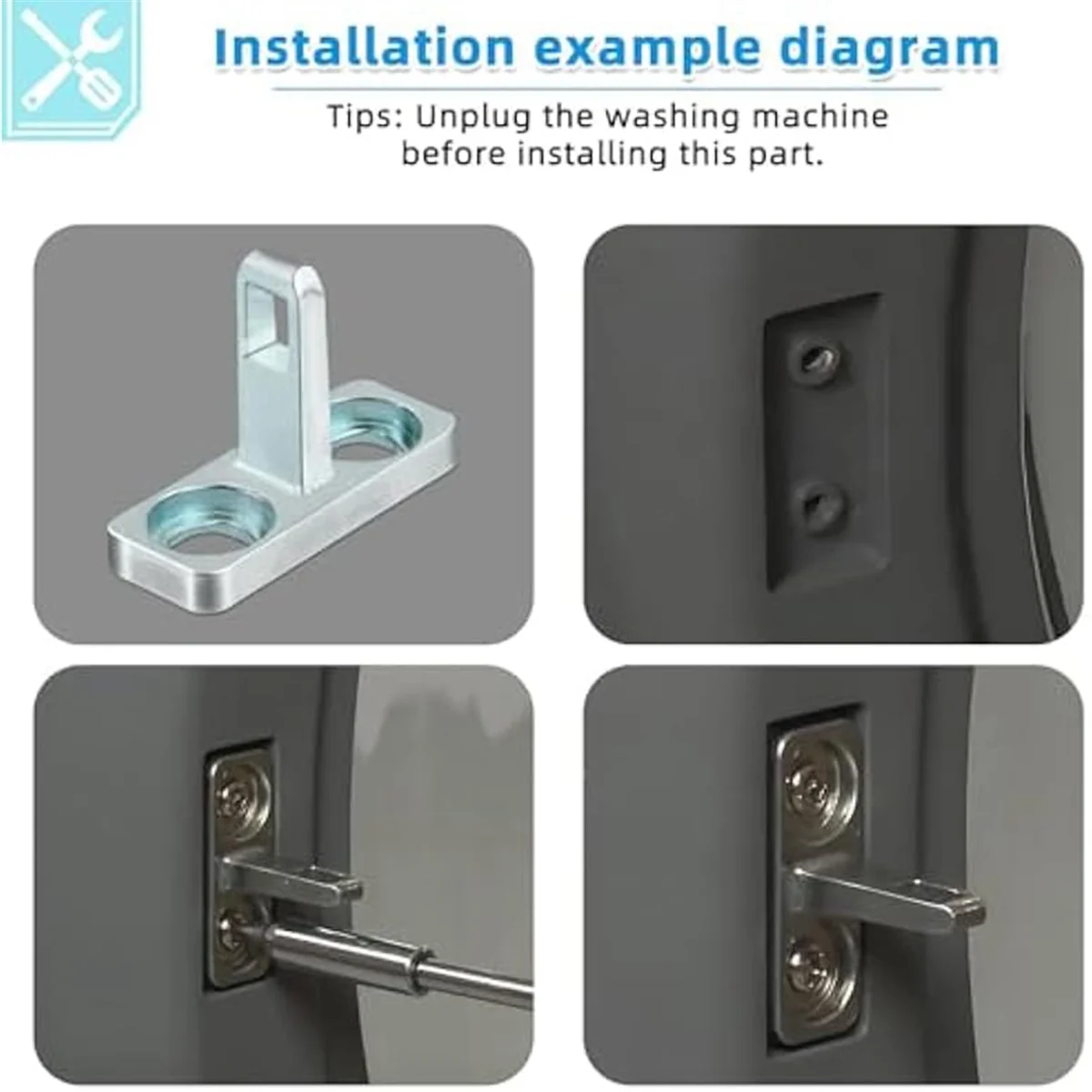 EQAZ-1Pack 5304505088   Substituição do greve da porta da arruela para trava da porta da arruela 4452319   AP AP 6031188   PS 11766033