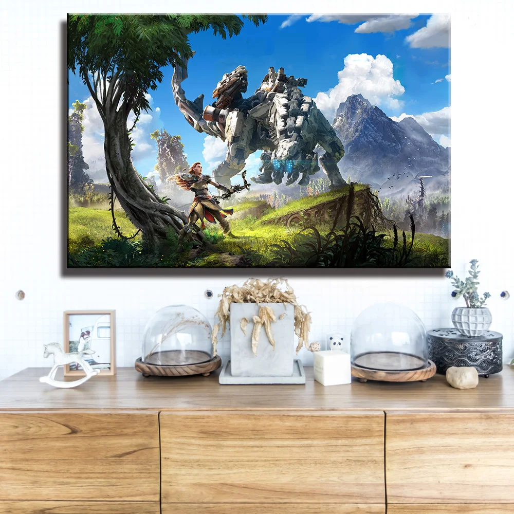 Horizon Zero Dawn Game Poster Artwork Posters and Prints Wall art Decorative Picture Canvas Painting For Living Room Home Decor