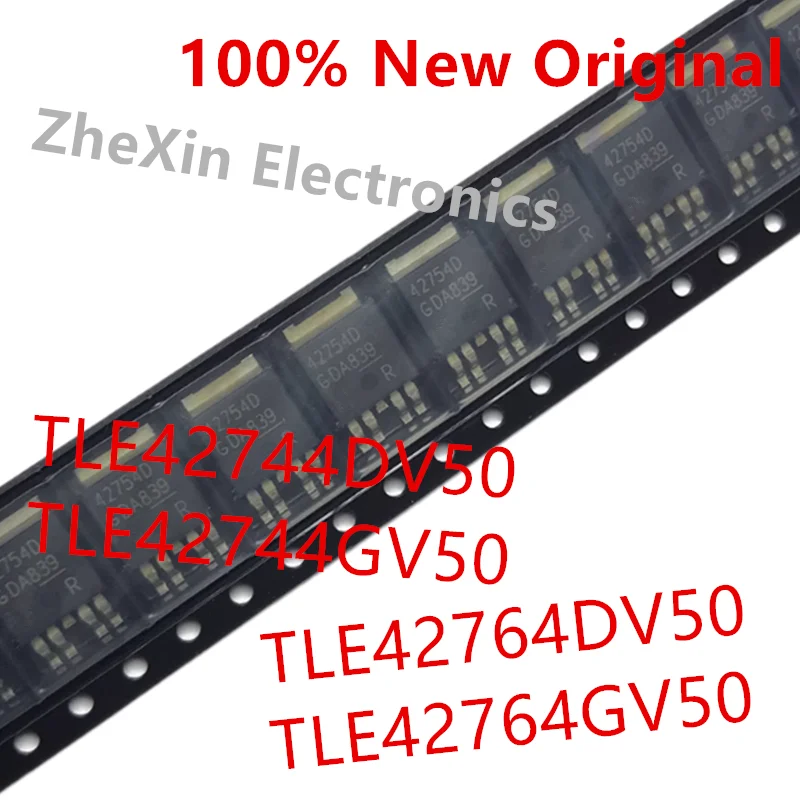 10PCS/Lot  TLE42744DV50  42744V5 、TLE42744GV50 、TLE42764DV50  42764V5 、TLE42764GV50  Voltage regulator chip  TLE42744 、TLE42764