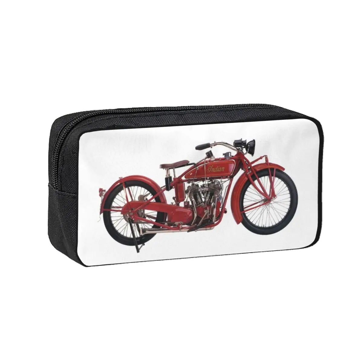 Motorcycle Motor Old Indians Never Die Pencil Cases for Students School Pen Box Pencil Bag Pencil Pouch Storage Stationery