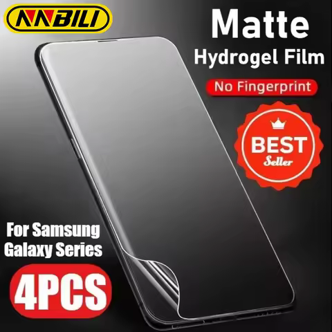 NNBILI 4Pcs Matte Soft Hydrogel Film for Samsung Galaxy S25 S24 S23 S22 Ultra S20 S21 Plus Screen Protector S23 FE S9 S10 Plus