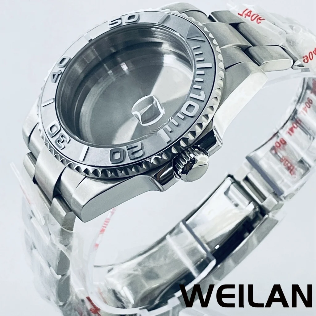 40mm NH34 NH35 NH36 NH38 NH39 NH70 ETA2824 PT5000 Movement Silver Watch SUB Case Ceramic Bezel Sapphire