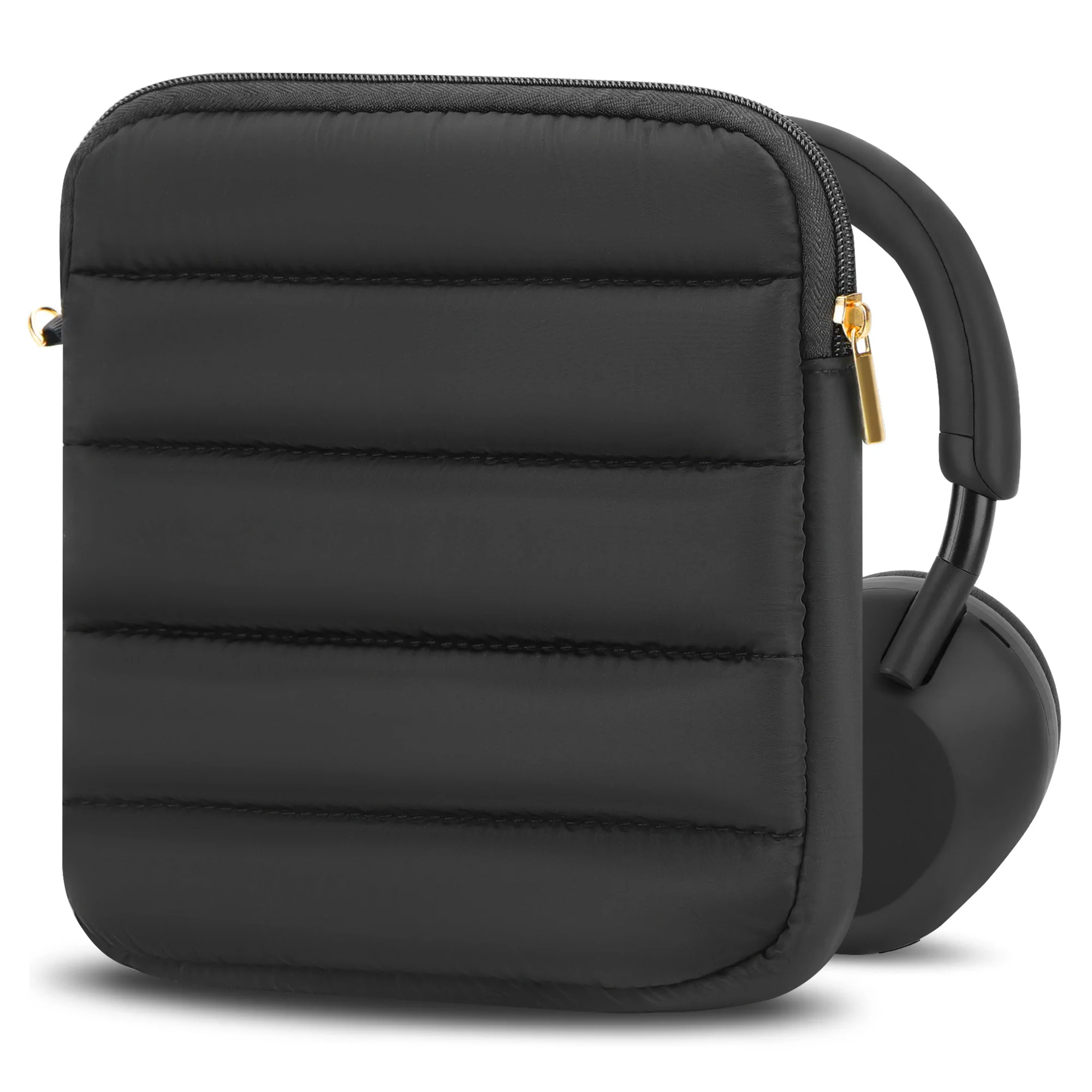 

Чехол для наушников Geekria NOVA Puffy Pouch, совместимый с Sony WH-1000XM6, B&O Beoplay H95, Bose QC Ultra II