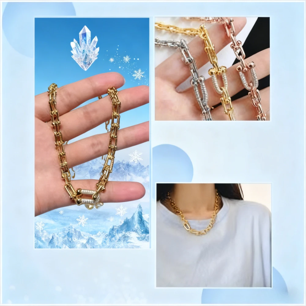 

Модное классическое ожерелье-цепочка 2026, вневременные очаровательные украшения для женщин, модный подарок на годовщину вечеринки