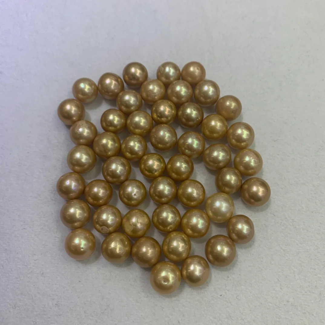 1pc Great Quality 12-13mm 13-14mm Round South Sea Real Loose Pearl Full Drilled Rare Can Be Made into Pendant Ring Free Shipping