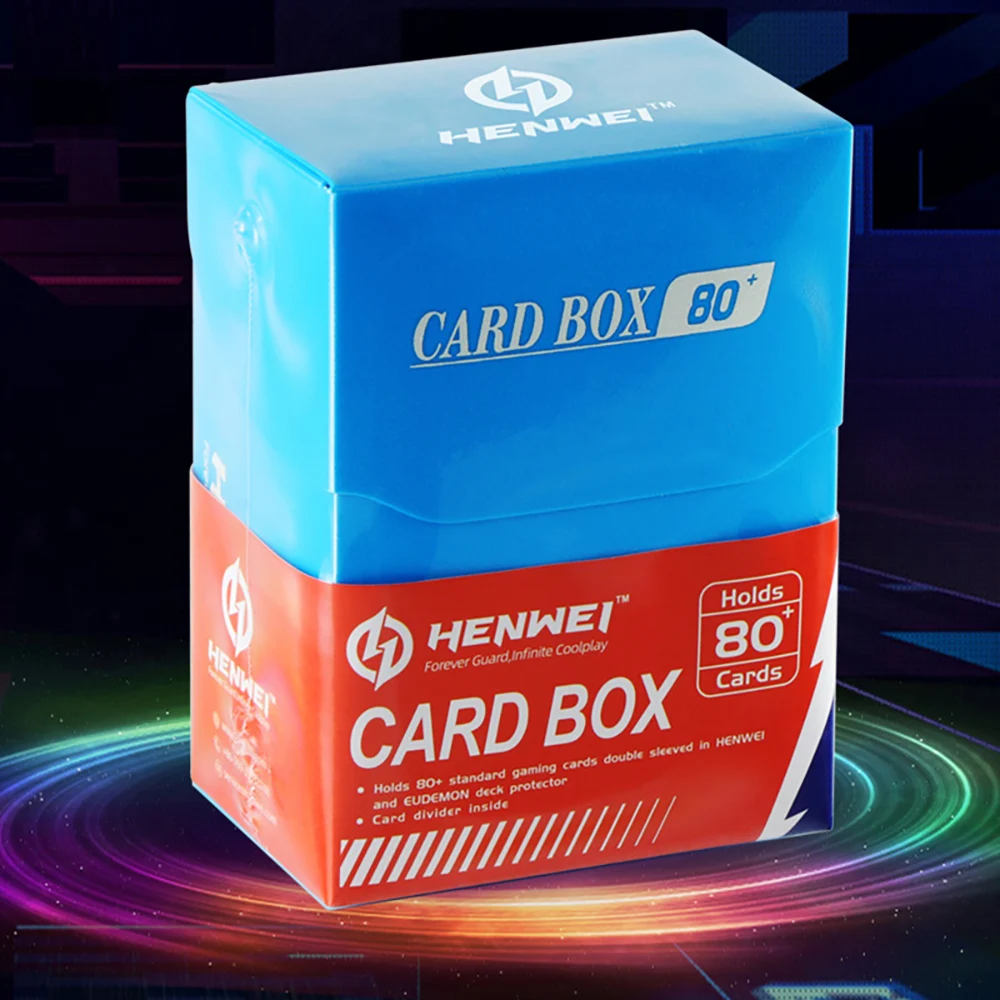 PP Material Portable 80+Card Deck Box Many Color TCG OCG Cards Case for Magic/YGO/Gathering PP Storage