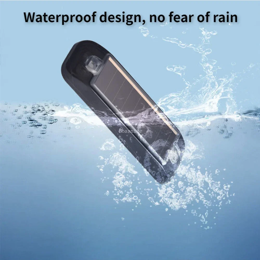 ضوء تحذير الطاقة الشمسية لسيارات الدراجات النارية مؤشر مصباح ليد جيب في الليل الحذر ستروب تحذير ضوء مصباح جيد الإضاءة #2