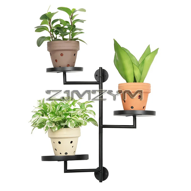 回転式窓辺植物棚（屋内用）、3段メタルプラントスタンド、壁掛けプラントホルダー、複数の植物用窓辺植物棚（屋内用）