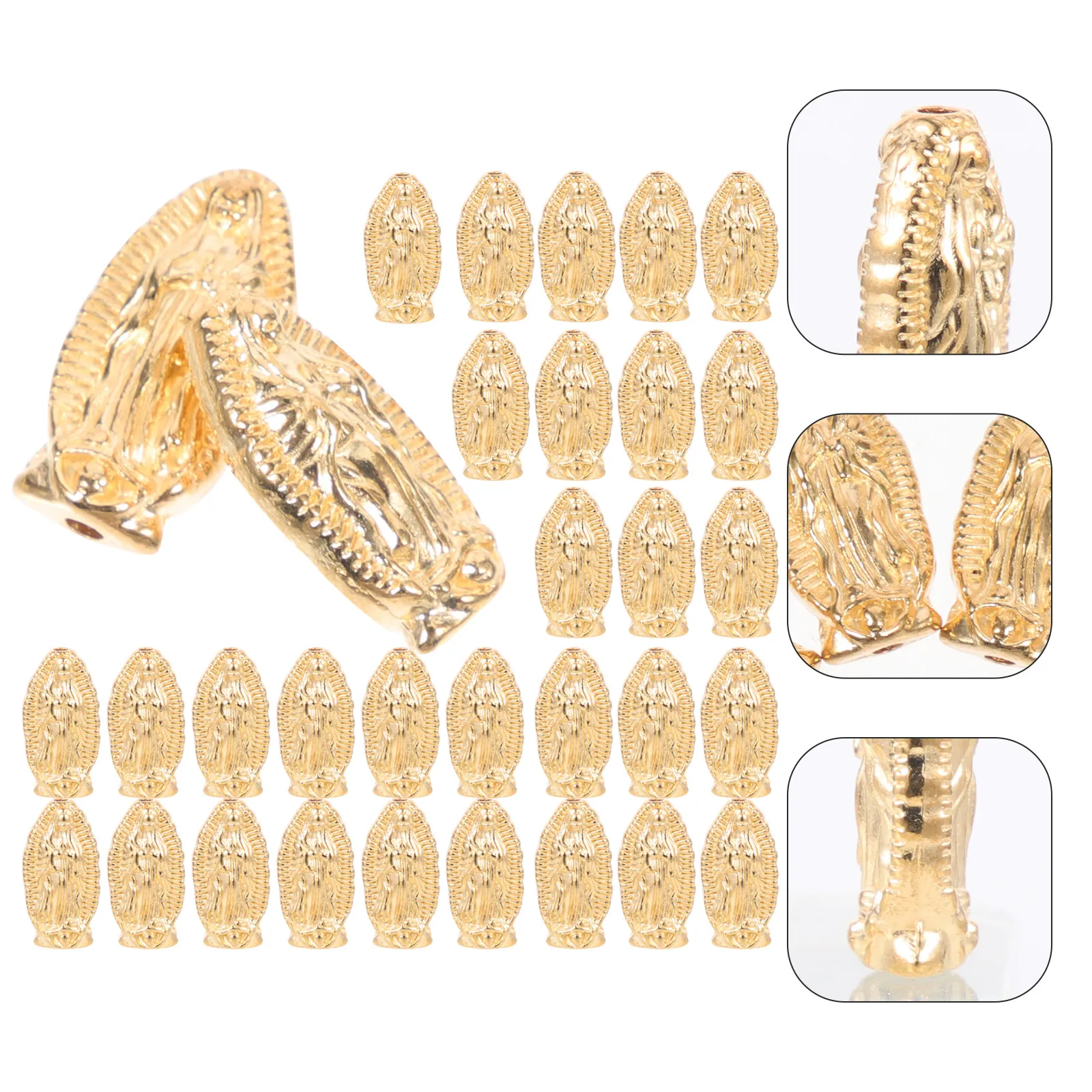 

60 шт. подвесок с изображением Девы Марии из сплава, для изготовления украшений своими руками: ожерелий, серег, браслетов, аксессуаров, принадлежностей для рукоделия