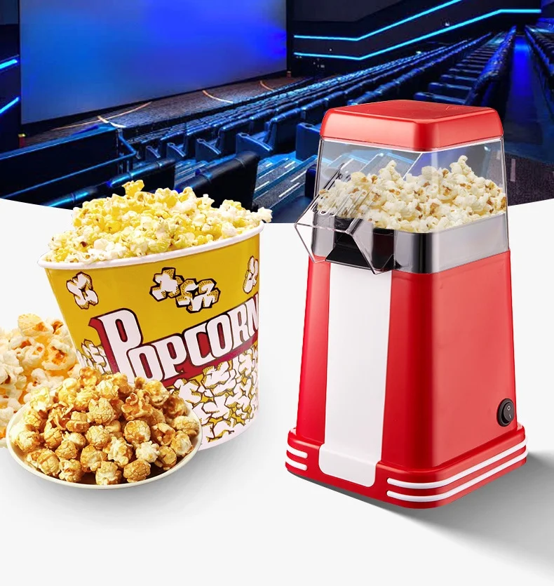 Popcorn Machine Fully Automatic Popcorn Machine Small Popcorn Machine Hot Air Electric Popcorn Machine Healthy Oil Free