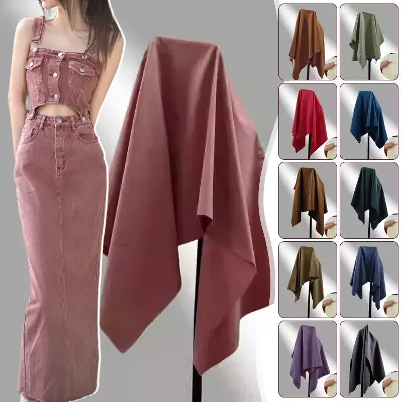 

100x150 см удобная утолщенная джинсовая хлопчатобумажная ткань саржа для шитья джинсов ручной работы DIY швейные принадлежности для рукоделия материал ткань