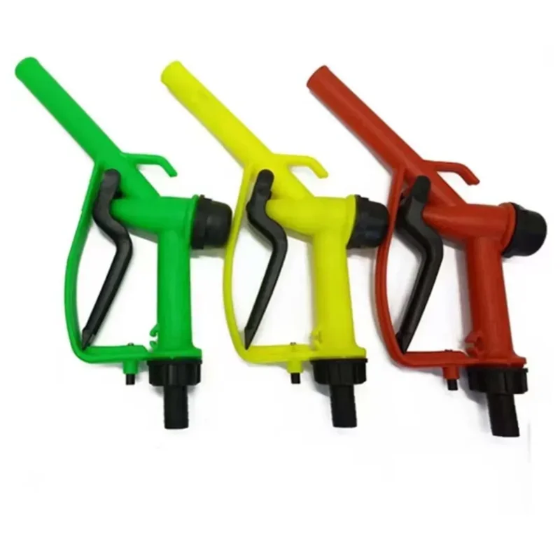 1pc Plastic Manual Heavy Duty Fuel Nozzle Gun With Hook Straight Nozzle - Diesel and Petrol Nozzle, Max Flow 45L/M