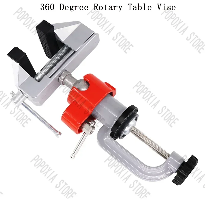 

Household Universal 360 Degree Rotating Table Vise Small Precision Pliers Multi-functional Flat Manual Bench Clamp