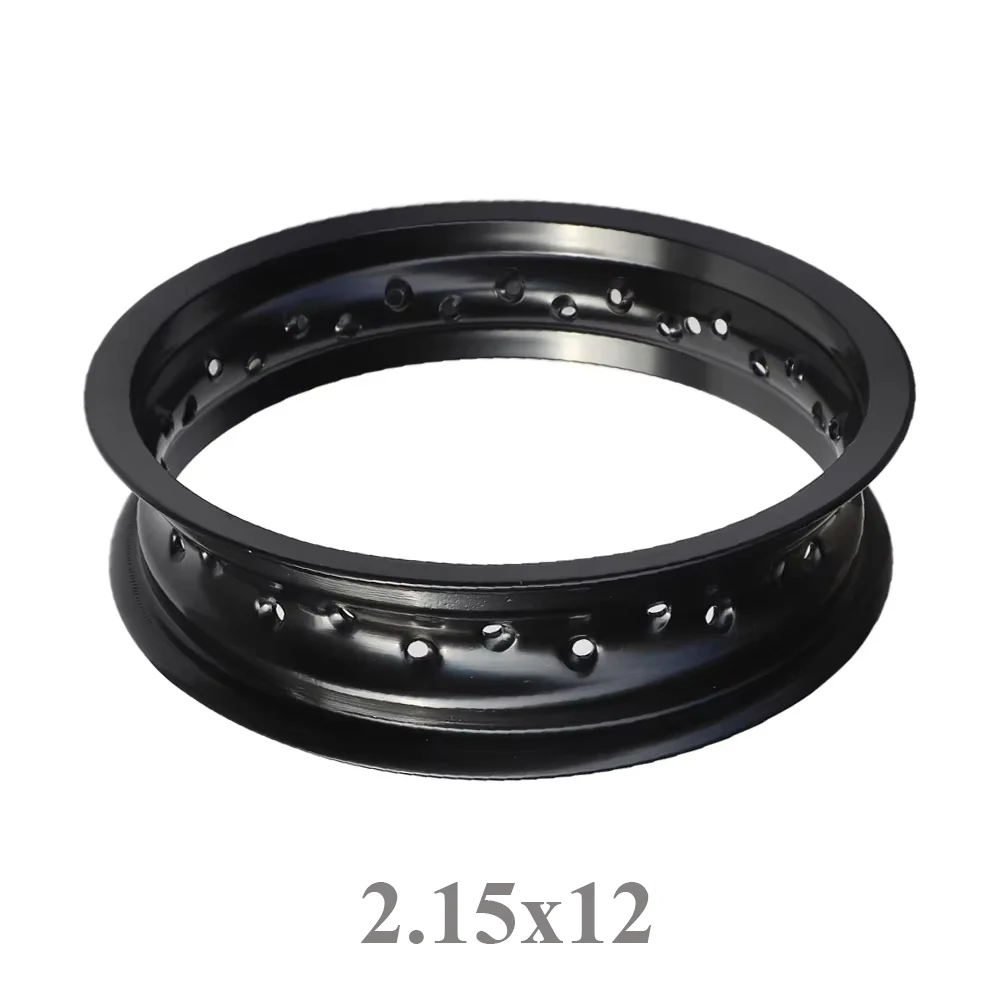 

12 inch 2.15-12 Aluminum Alloy Rims Motocross 32/36 Spoke Holes Wheel Hub Circle Ring 2.15x12 for Motorcycle Dirt Bike Pit Bike