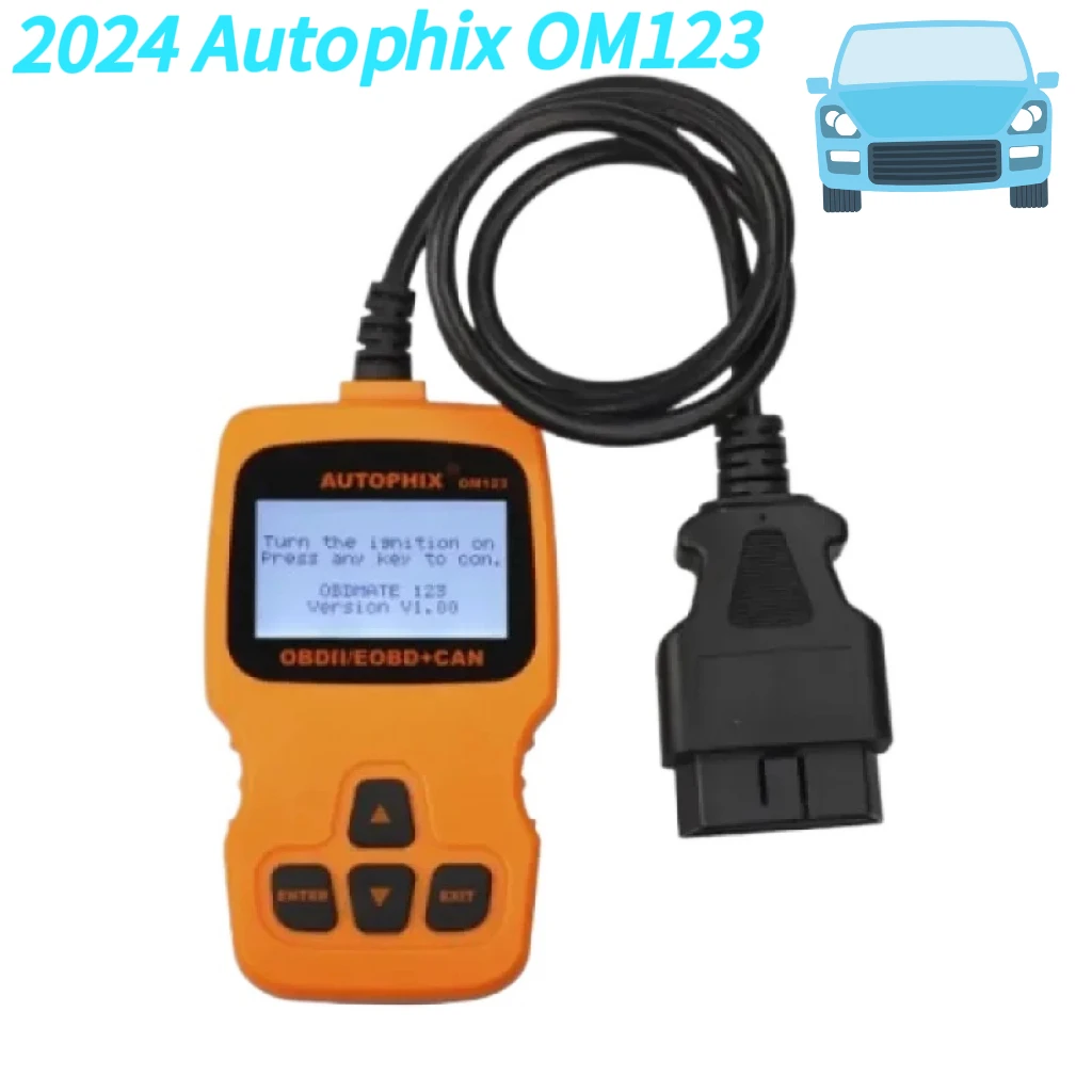 Autophix OM123 OBD2 Automotive Scanner Car Diagnostic Tool ODB2 Auto Scaner Read Clear Engine Fault Light Code Reader ELM327