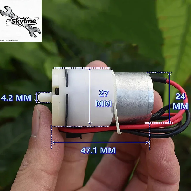 JQB2418068 Mini Micro 310 Motor Air Pump 27mm Diaphragm DC 6V-12V Small Oxygen Pressure Pump for DIY Monitor Aquarium Fish Tank