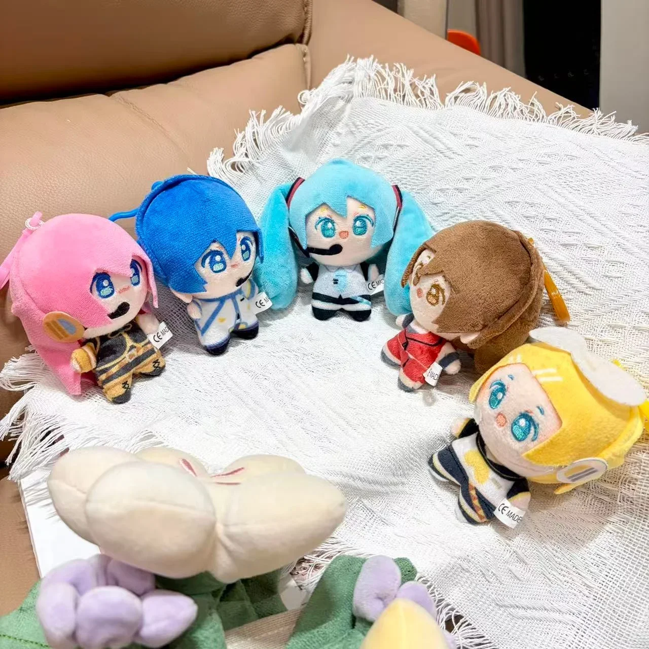 Hatsune Miku Megurine Luka Kagamine Rin Vocaloid Plush Keychain Mini Chibi Stuffed Bag Charm Collectible Gift For Anime Fans