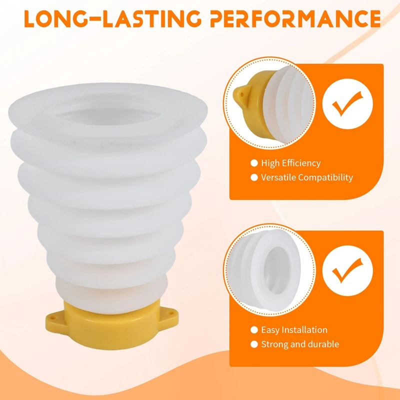 PORK-Drill Dust Collector Drill Dust Cover Rubber Scalable Drill Dust Cover Collector For Ceiling Electric Hammer Dust Bowl