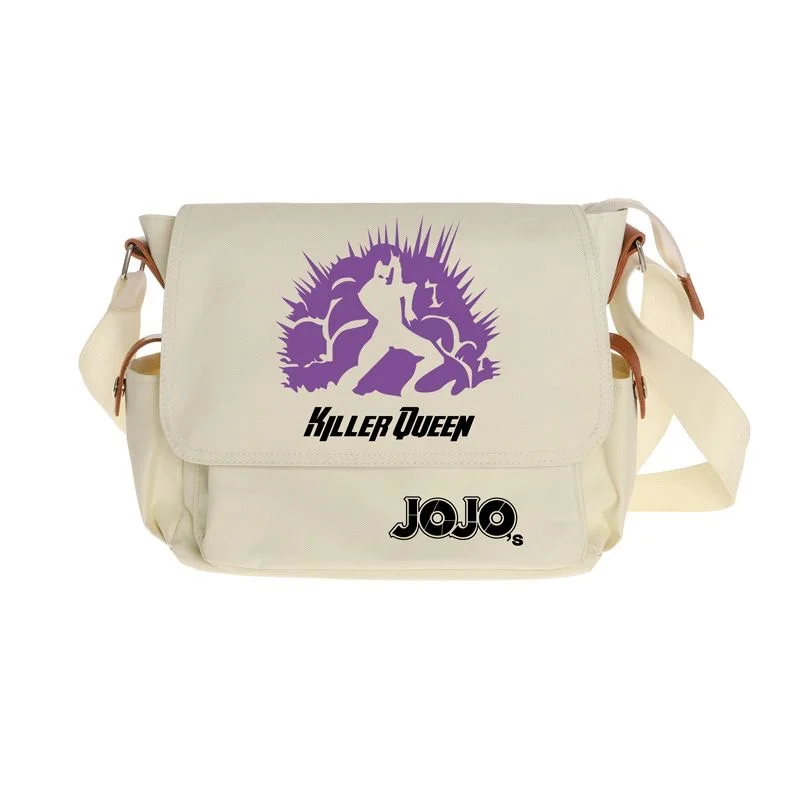 JoJo\'s Bizarre Adventure Cartoon Shoulder Bags Satchel Bag Men Women Causal Adjustable Strap Messengerbag Crossbody Haversack