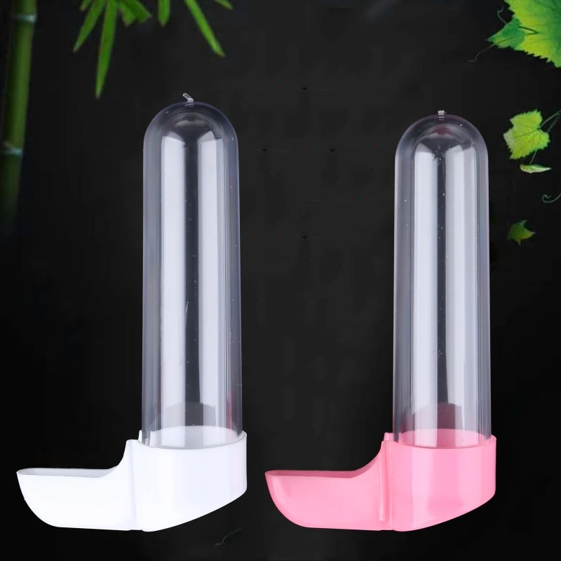 F92B 2PCS Parakeet Water Dispenser Plastic Plastic Feeder Automatic Plastic สำหรับนกขนาดกลางขนาดเล็ก