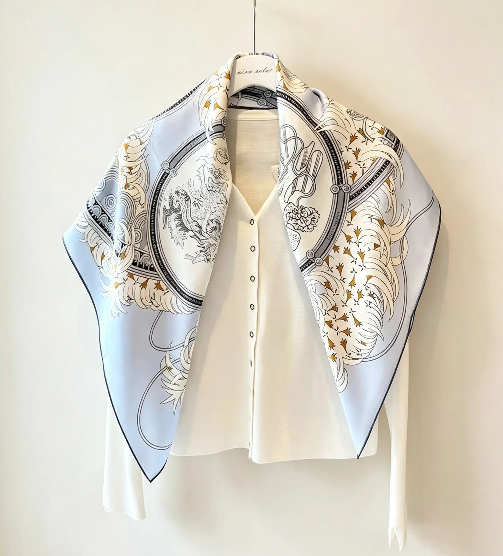 Ladies' Luxury 90CM Mulberry Silk Square Scarf, Fashionable Scarf, Headscarf, Waist Belt,Bndana Satin Shawl, Ribbon