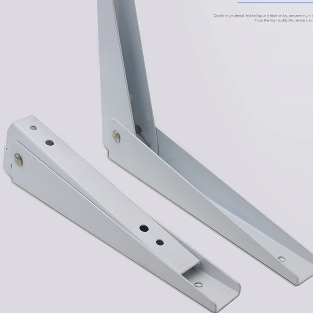 

2 Pcs Folding Partition Bracket Steel Wall Shelf Brackets Storage for Adjustable Support Foldable Shelves