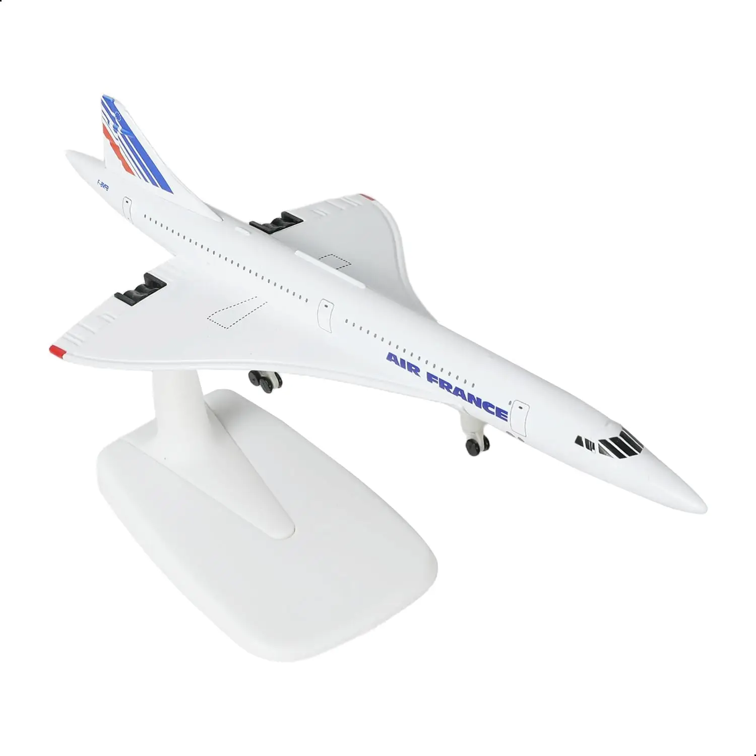 1/300 Scale American Concorde Toy Airplane Model 20cm Metal Diecast Model Plane with Stand for Collections Display or Boys Gift