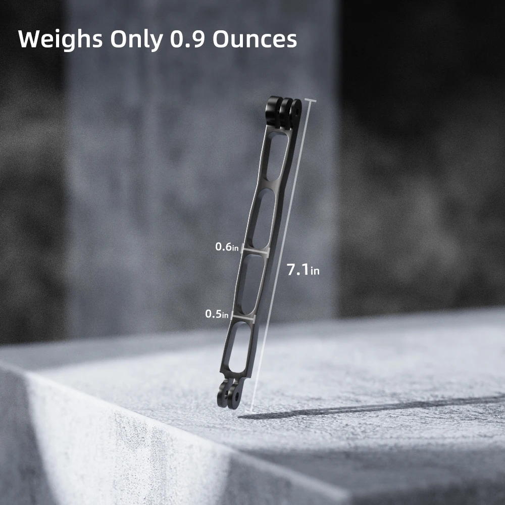 Gopro用アルミニウム合金エクステンションアーム、メタルポールマウントヘルメットスティックエクステンションアームマウント、Gopro Hero 13/12/11 DJI Action 5/4用