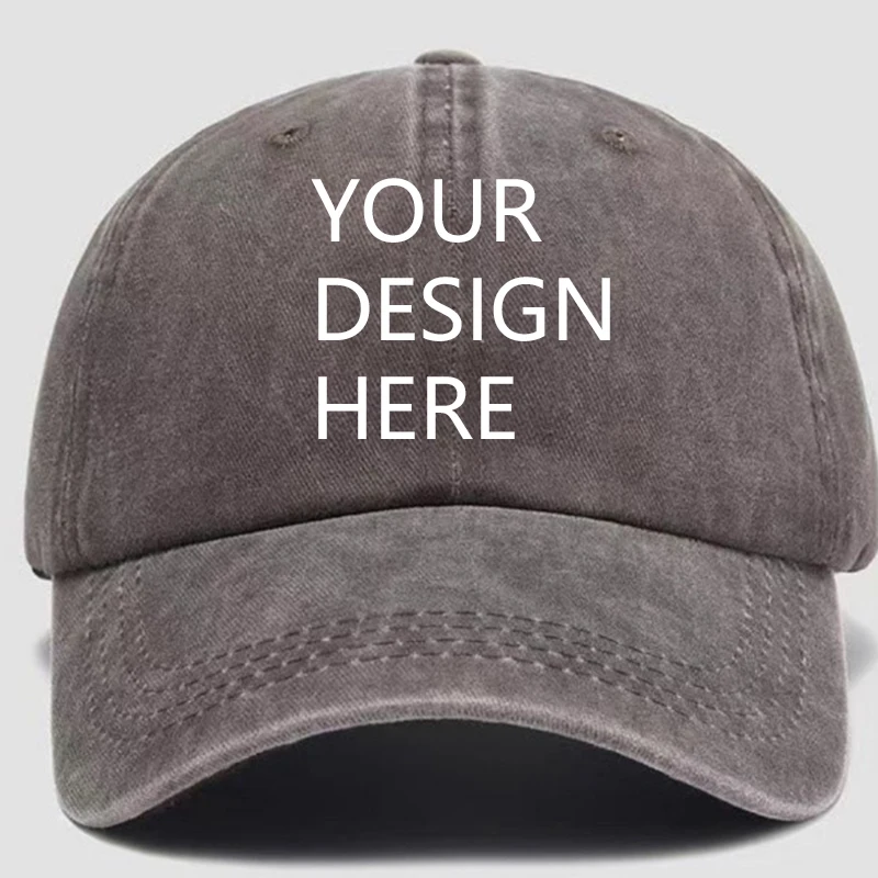 Customized retro baseball caps are available for both men and women and allow for personalized design of letter pattern prints. image 4