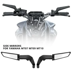 Para yamaha mt 07 mt07 mt 09 mt09 sp mt 10 mt10 sp espelhos da motocicleta stealth winglets espelho kits para girar espelhos ajustáveis