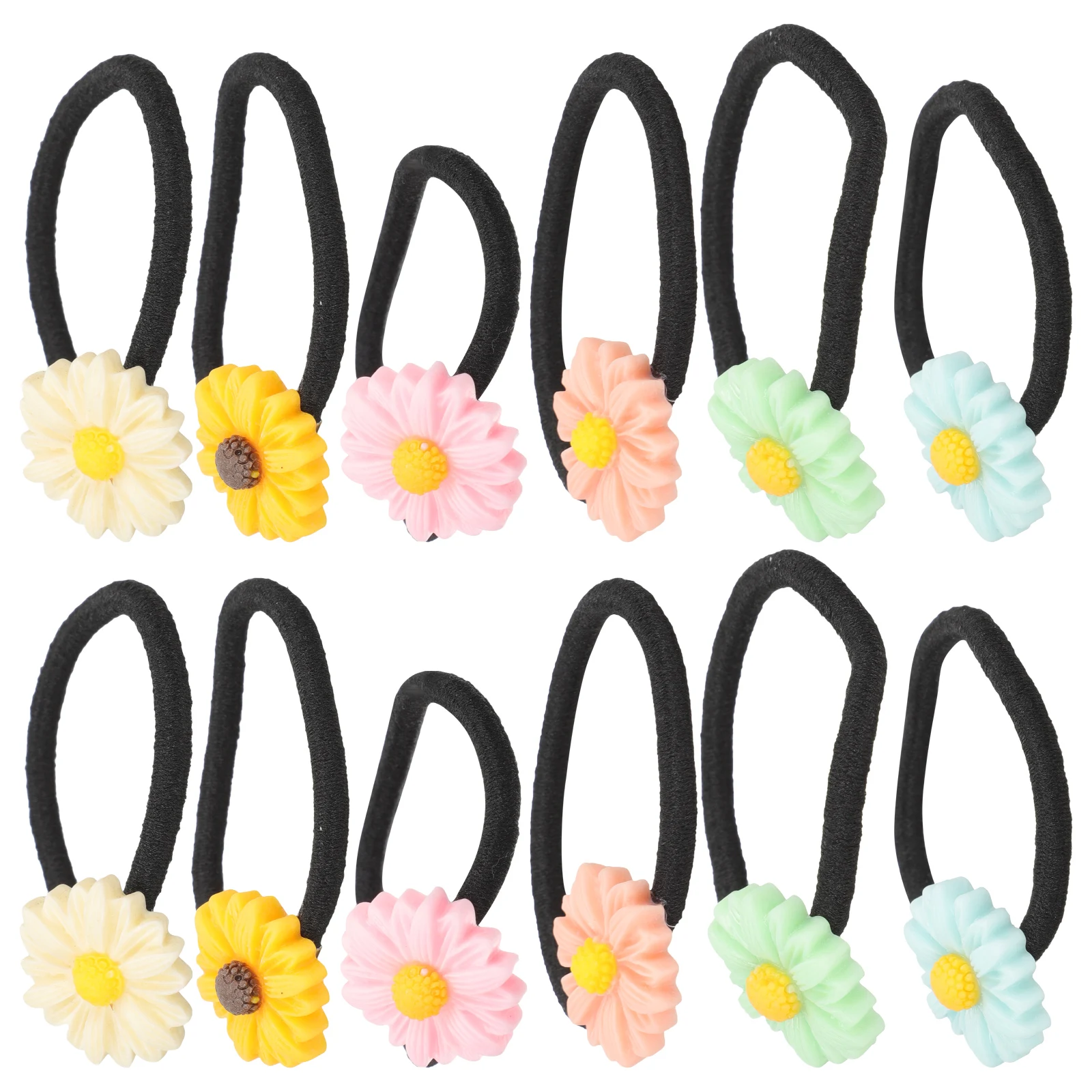 

30 Pcs Headband Daisy Hair Tie Ties Plastic Accessories for Women Flower