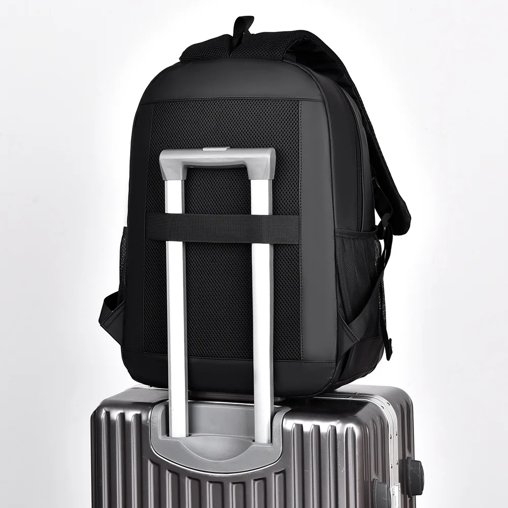Men's business stylish simple large-capacity computer backpack versatile schoolbag fashion temperament trendy backpack