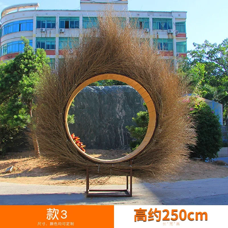 야외 FRP 인터넷 유명인 시트 시계 사진 조각상