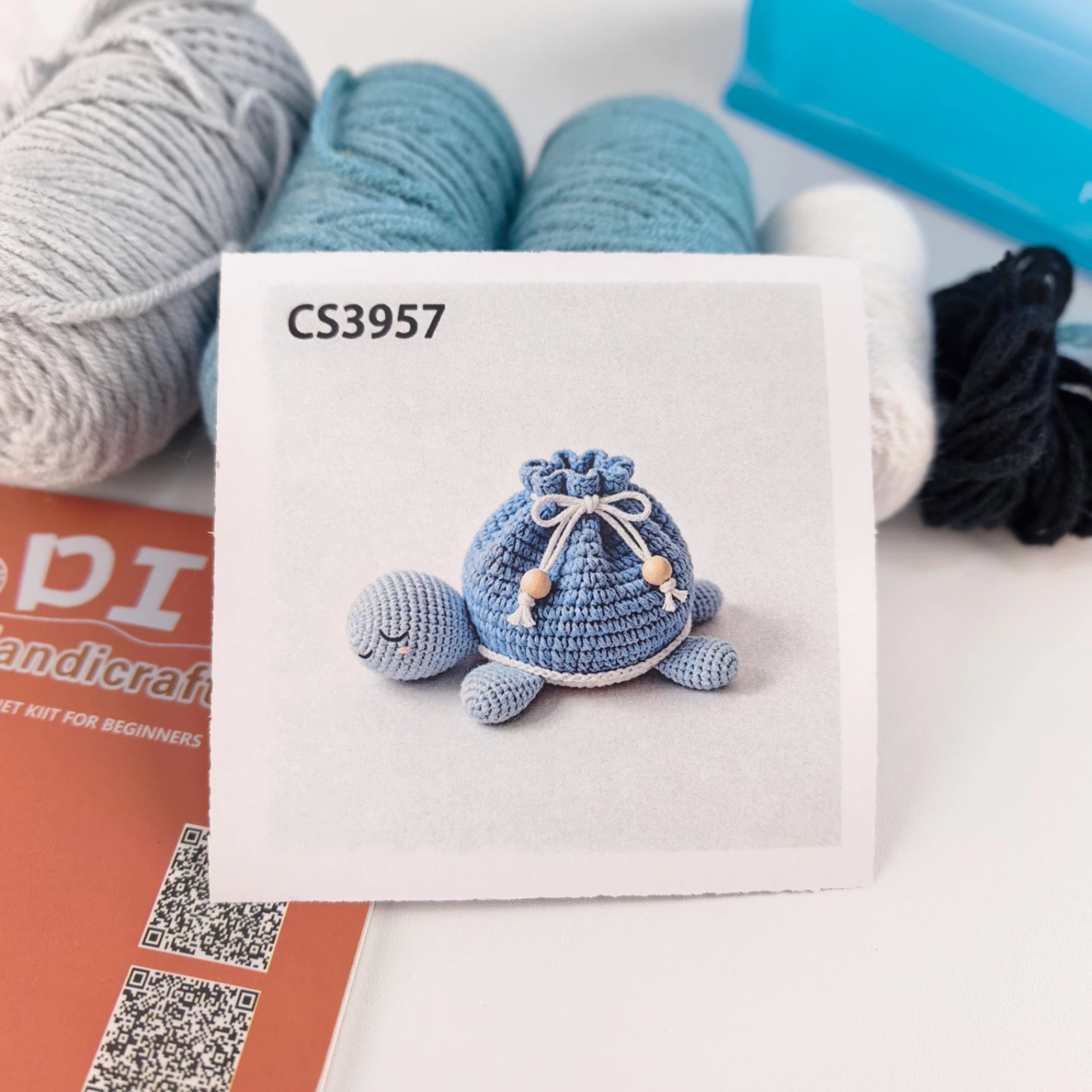 Handmade Crochet DIY material bag Kit turtle storage bag crochet popular item