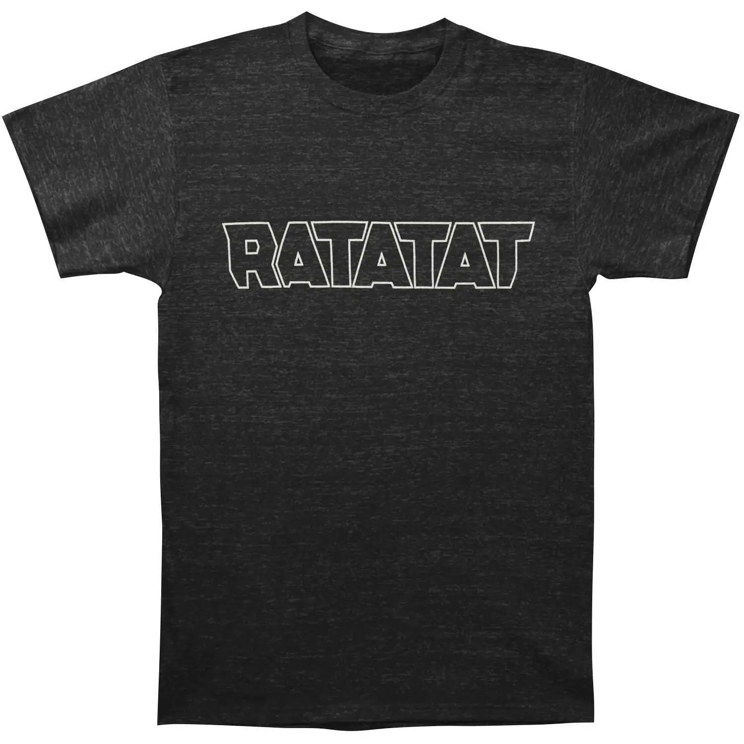 Ratatat Men's White Outline Slim Fit T-shirt X-Large Tri-Blend