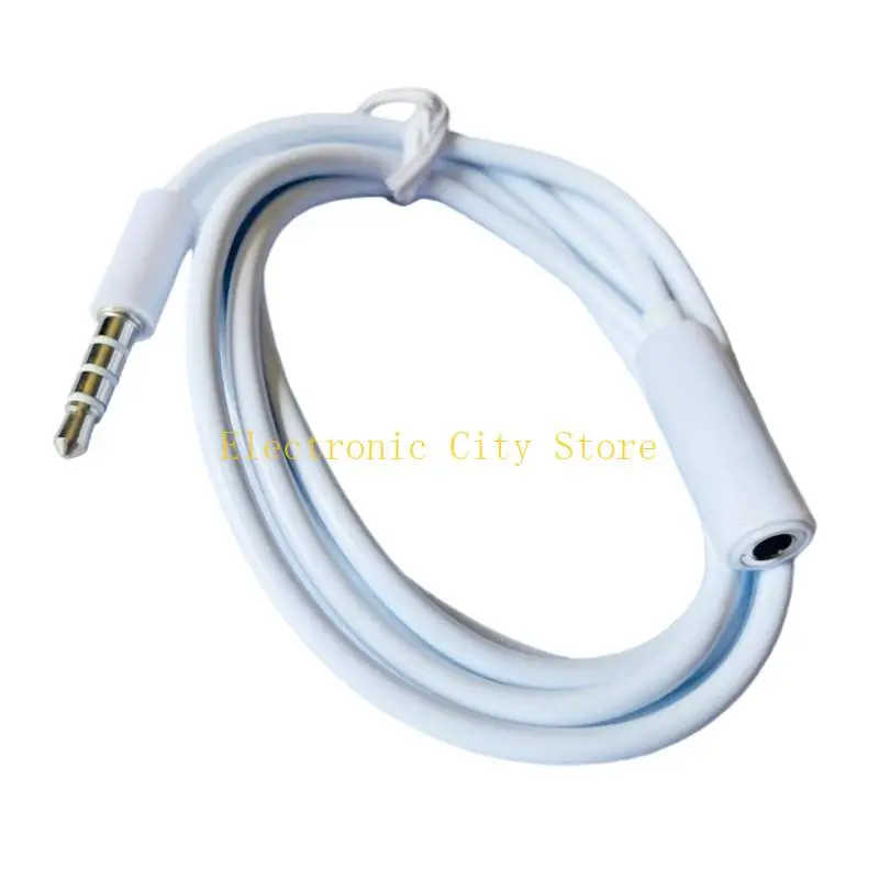 3.5mm Male to 3.5mm Female Stereo Sound Cable Flexible Portable Extend Line HU8D