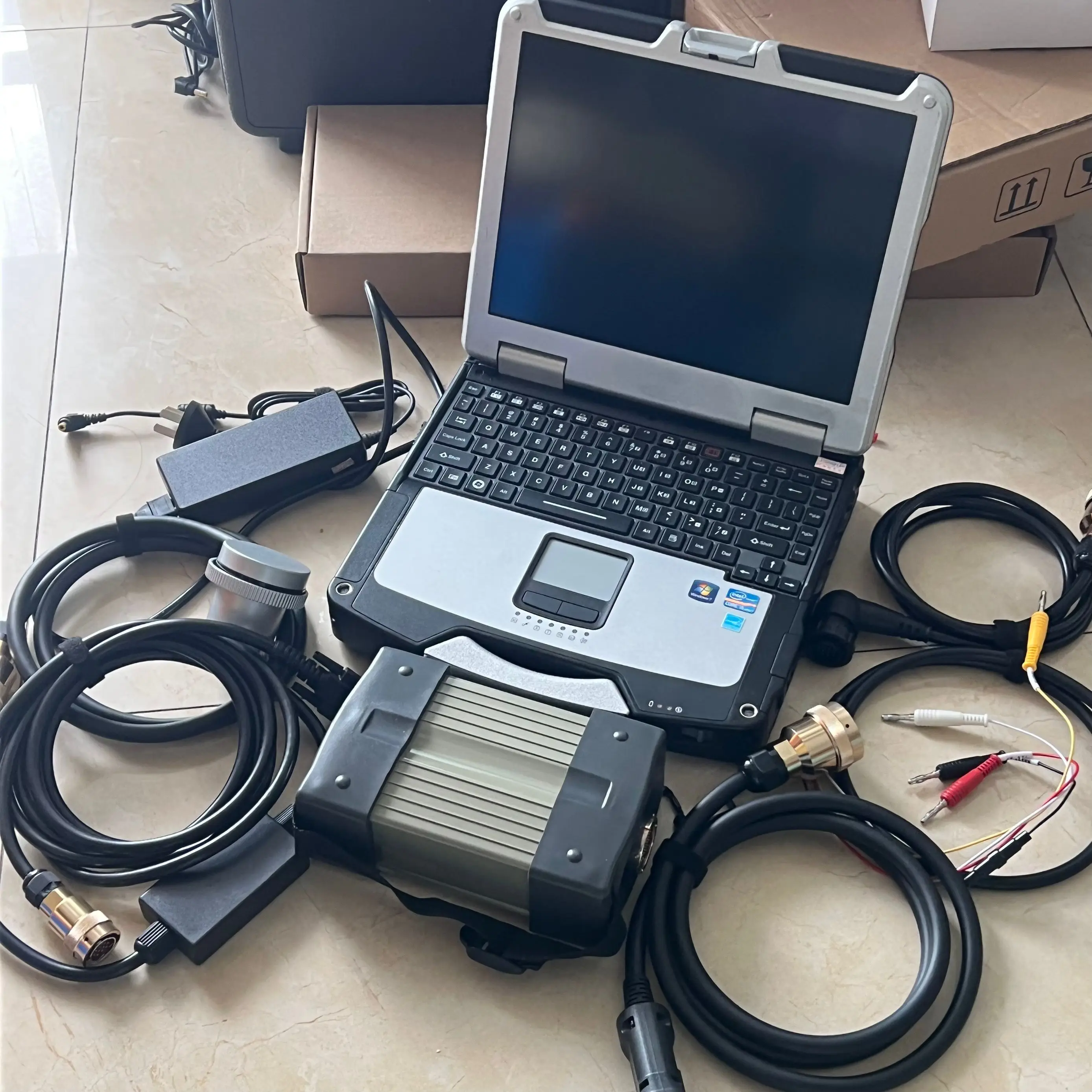 MB STAR C3 Diagnosis Tool With Laptop cf-31 Star C3 Multiplexer Software in SSD Work for 12V/24V Ready to Use