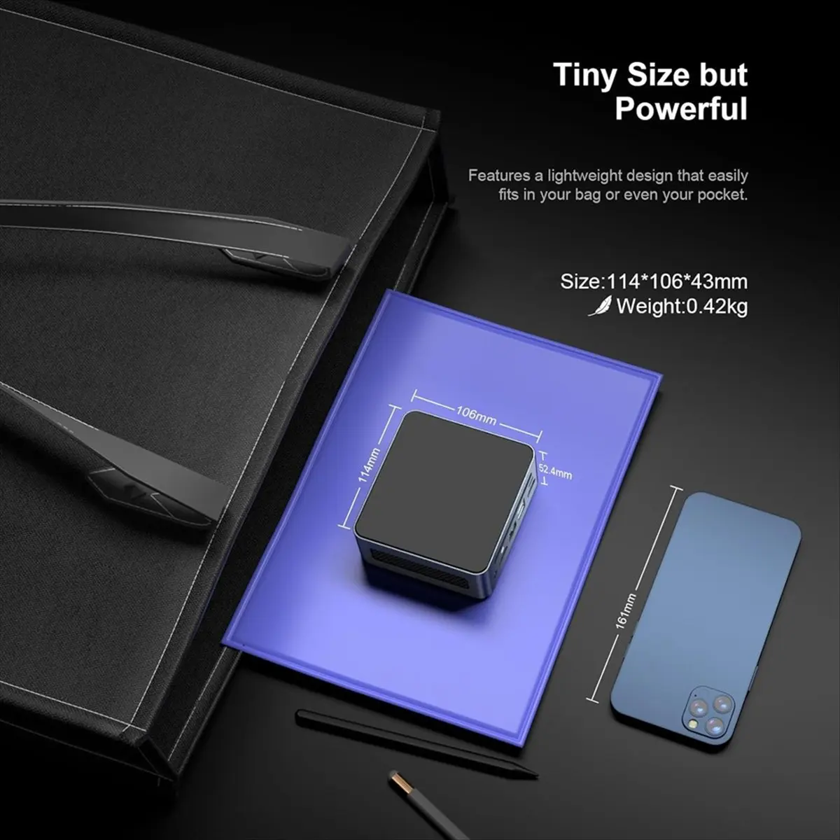 

Computer Host,Mini Console Game Office and Home 8K Mini Computer, Popular Games Easy to Play