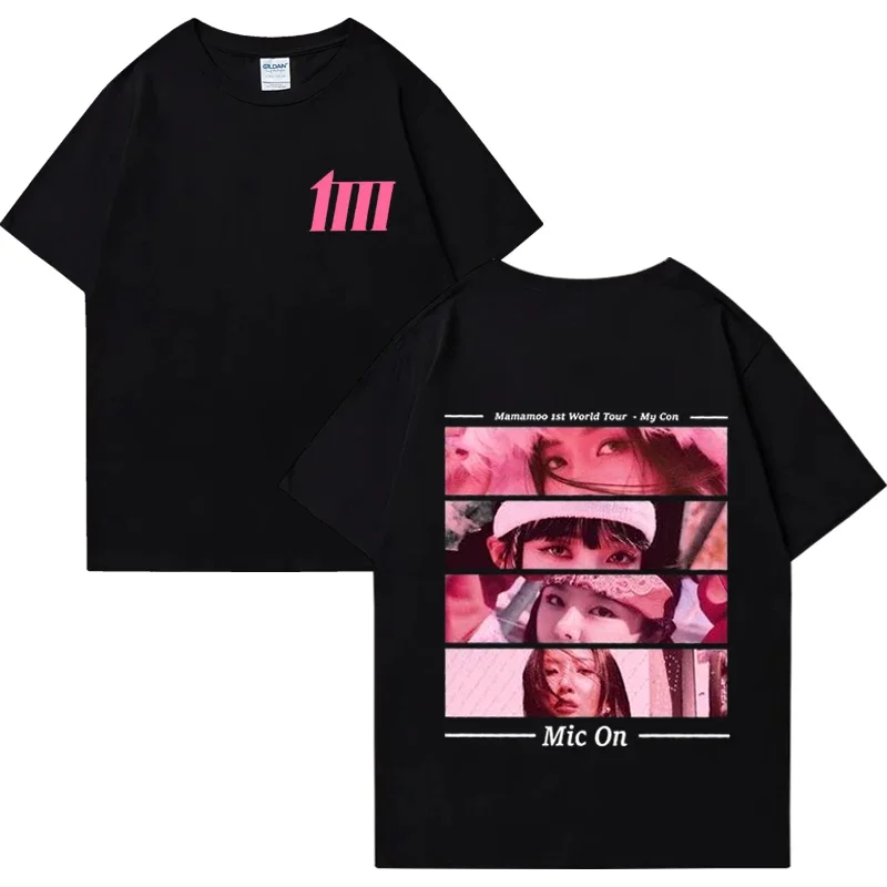 

Футболка Kpop Mamoo с коротким рукавом для мужчин и женщин, Повседневная модная футболка унисекс из 100% чистого хлопка для музыкального турнира My Con, 2024