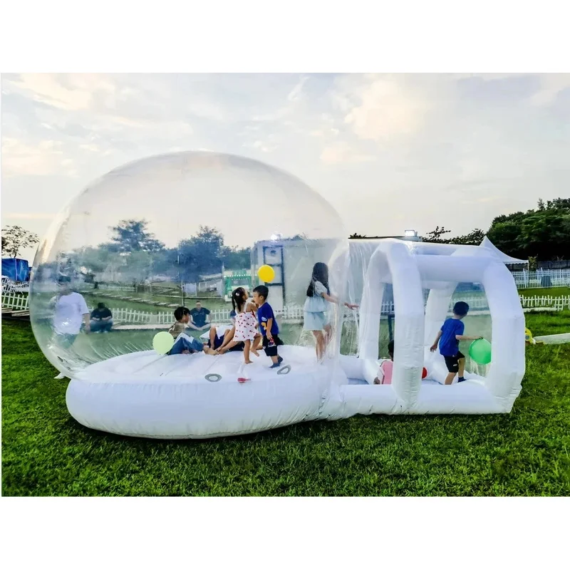 Large 13ft -4m Inflatable Bubble House Upgraded Inflatable Bubble Tent with Jumping Base Commercial PVC Bubble Balloon House