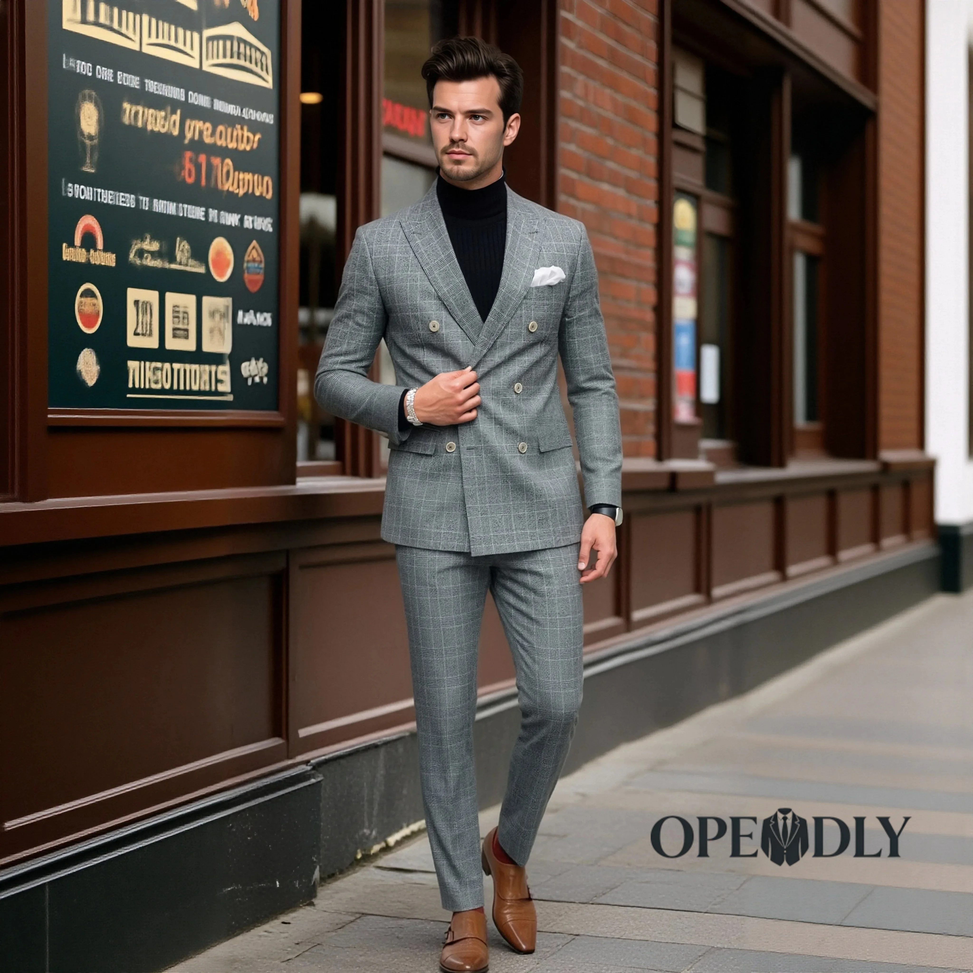 

Mens Tailored Wedding Suit 3 Piece Set Slim Fit Tuxedo for Groom Formal Attire with Blazer Vest and Dress Pants Groomsmen Suits