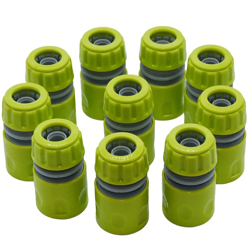 10PCS Hose Garden Tap Water Hose Pipe 1/2 Inch Connector Quick Connect Adapter Fitting Repair Watering For Greenhouse