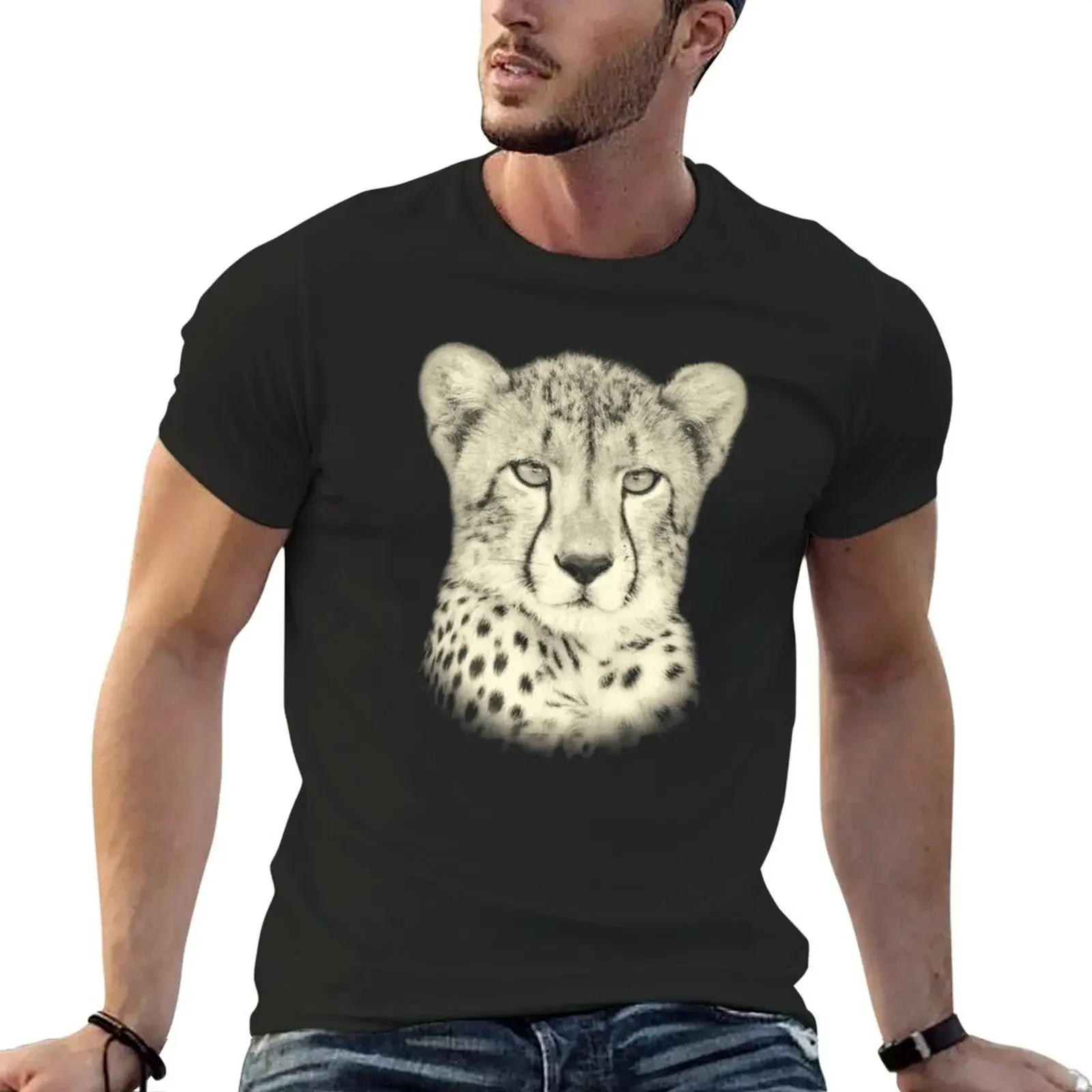 

Young Cheetah Making Eye Contact T-Shirt cute clothes plus size clothes designer t shirt men