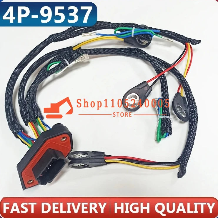 4P9537 Fuel Injector Wiring Harness 4P-9537 For Engine 3176B 3176C 3196 Excavator345B E345B 365B Wire Harness