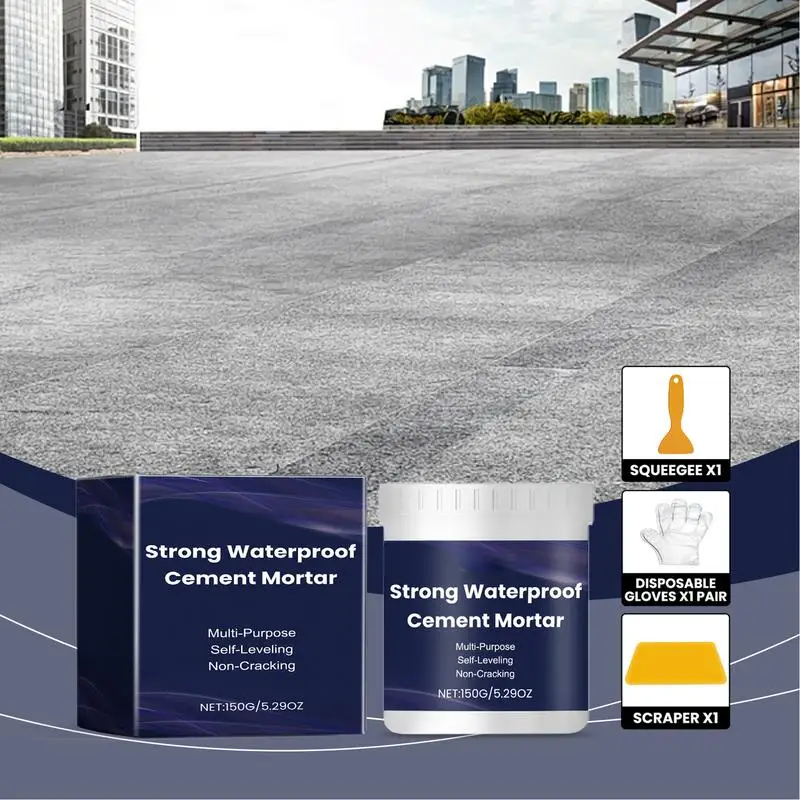 Mortar Repair Cement Waterproof Agent Sealing Coating Kit 150g Mortar Build Repair Sealant Without Smashing For Balcony Basement